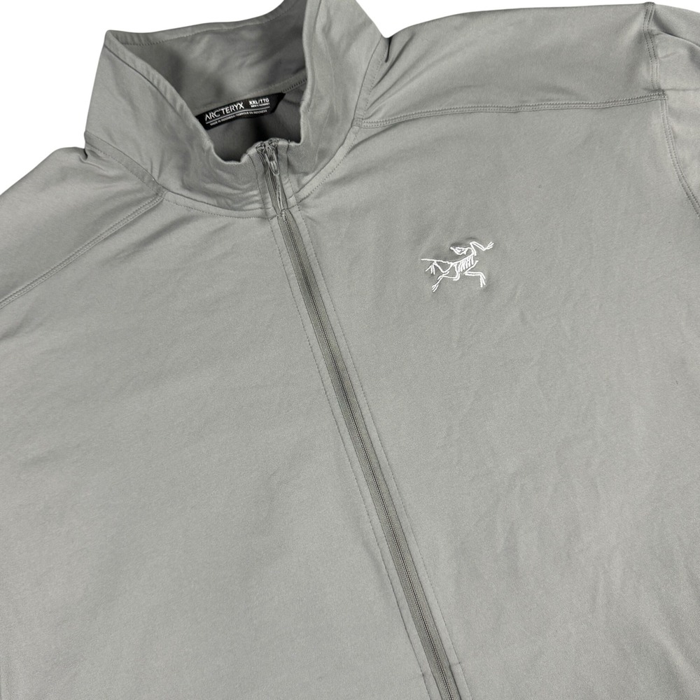 ARC'TERYX Kyanite LT Jacket Mens XXL Gray Full Zip Lightweight Stretch Fleece